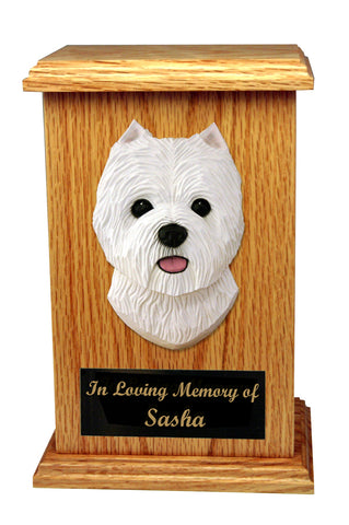 West Highland Terrier Memorial Urn
