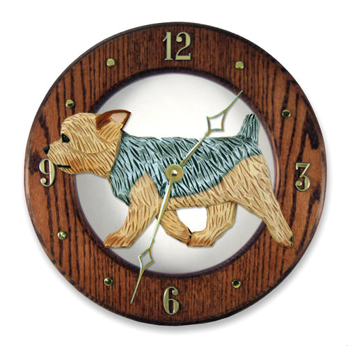 Yorkshire Terrier (Puppy Clip) Wall Clock - Michael Park, Woodcarver